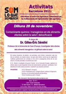 Lire la suite à propos de l’article Conférence du Pr SERALINI à Barcelone Nov. 2011