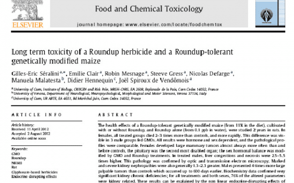 You are currently viewing Food and Chemical Toxicology : Réponses aux critiques